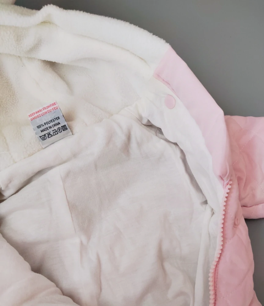 Kombinéza Just too cute vel. 50 - 56 růžová se zvířátky