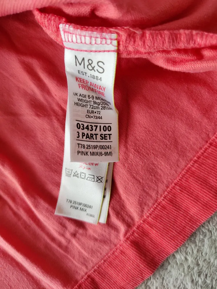 Manžestrové šaty M&S vel.74