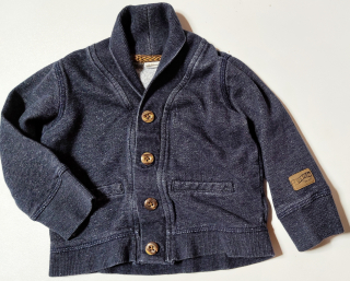 Propínací mikina s límcem H&M vel. 74 - 80