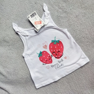 Tílko s jahodami H&M vel. 68