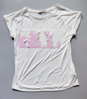 Tričko s flitry H&M vel. 164