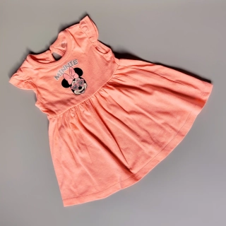Bavlněné šaty Disney Minnie vel. 68 oranžové