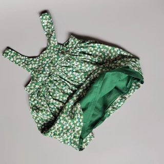 Zelené květované šaty Primark vel. 68