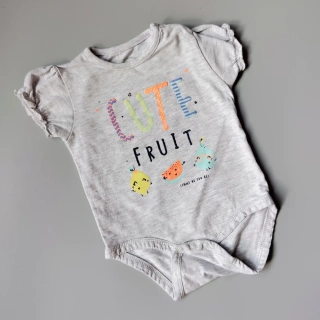 Body Baby vel. 68 šedé s nápisem