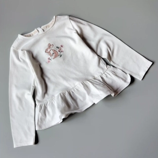 Tričko s králíčkem Next vel. 92 bílé