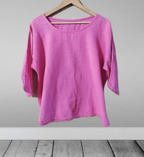 Bavlněný oversize top Made in Italy vel. L