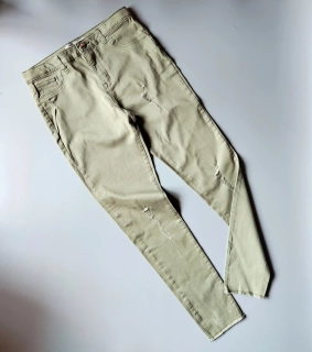 Khaki skinny džíny Denim co. vel. 158
