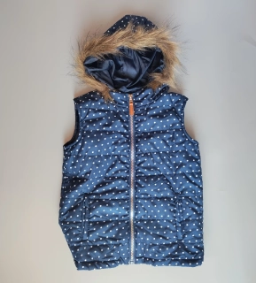 Vesta mrp vel. 122 tmavě modrá s puntíky
