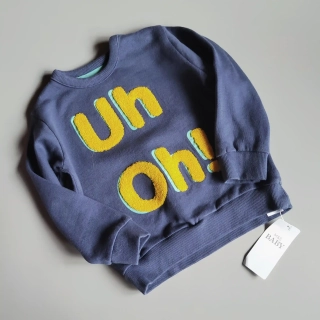 Mikina M&S vel. 92 navy s nápisem