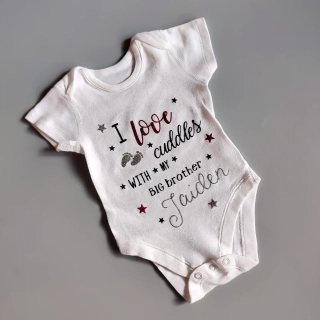 Body M&S vel. 62 bílé s nápisem