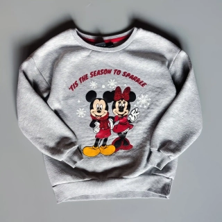 Mikina Disney vel. 116 Vánoční Mickey a Minnie