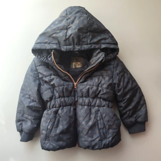 Zimní bunda Kik vel. 92 navy s puntíky