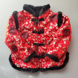 Kabátek vel. 98 - 104 zdobený čínský kroj