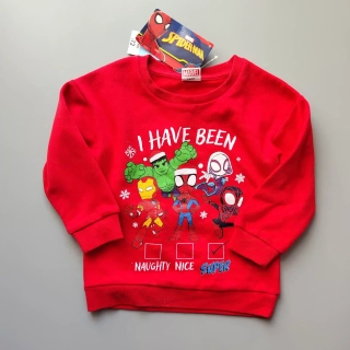 Mikina Marvel vel. 98 červená