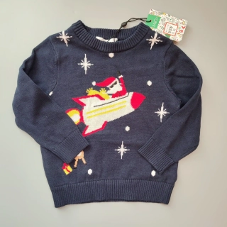 Svetr M&Co vel. 86 tmavě modrý