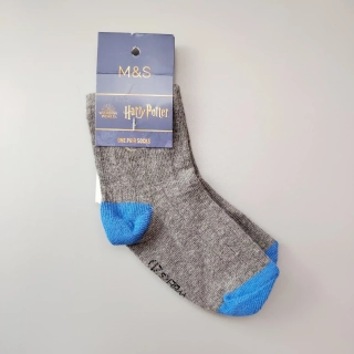 Ponožky M&S vel. 92 - 98 šedomodré Harry Potter