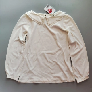 Tričko s límečkem H&M vel. 140 krémové