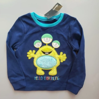 Tričko George vel. 98 modré s příšerkou