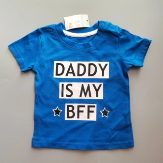 Tričko Primark vel. 68 modré Daddy