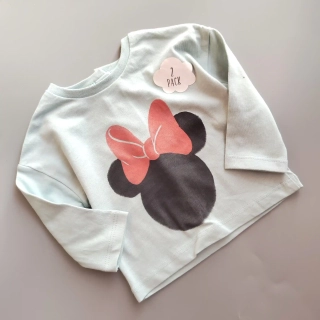 Tričko George vel. First Size - 56 tyrkysové s Minnie