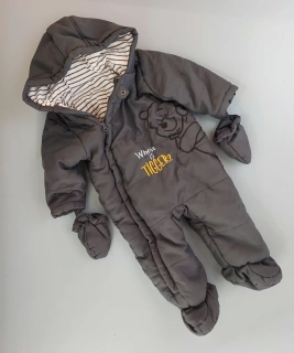 Kombinéza Disney vel. 74 šedá s medvídkem Pú