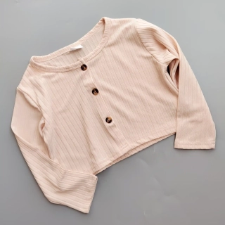 Žebrovaný top Shein s dlouhým rukávem vel. 92