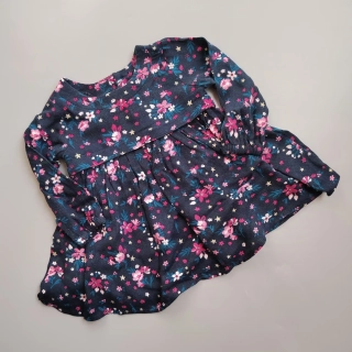 Šaty z viskózy Primark vel. 62 navy květované