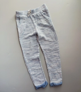 Pletené tepláky Lupile vel. 92 modrobílé