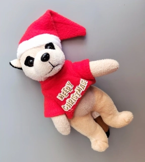 Plyšová vánoční surikata 23 cm