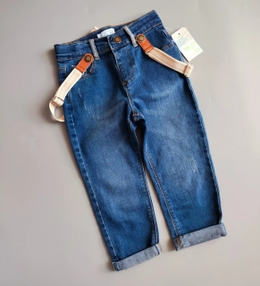 Džíny s kšandami Primark vel. 92