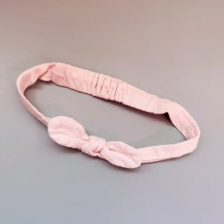 Růžová čelenka s mašličkou