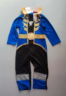 Kostým Power Rangers vel. 104 modro zlatý