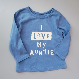 Tričko George vel. 80 modré s nápisem