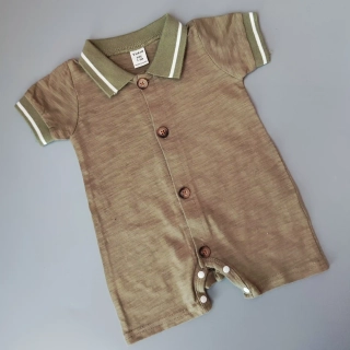 Letní overal Shein vel. 62 khaki s knoflíky