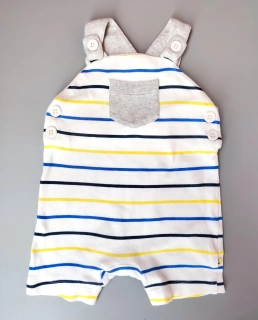 Teplákové laclové kraťasy Mothercare vel. 62 bílé pruhované