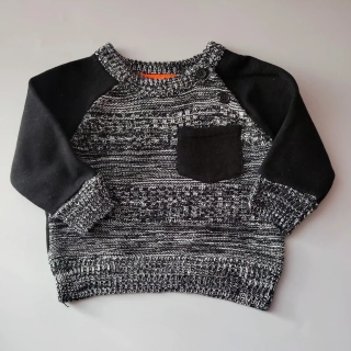 Svetr Primark vel. 74 černošedý