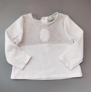 Velurové tričko (slabá mikinka) vel. 80 Pompetitpom 