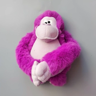 Plyšová opice 30 cm fialová