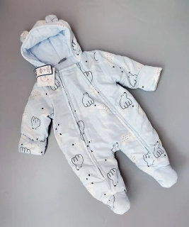 Kombinéze Bebe Bonito vel. 68 světle modrá s ledními medvědy