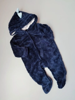 Plyšový overal Matalan vel. Tiny baby navy dino