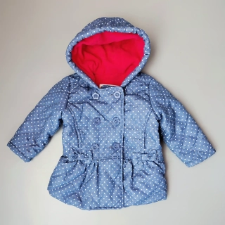 Přechodový kabátek Miniclub vel. 74 modrý s puntíky