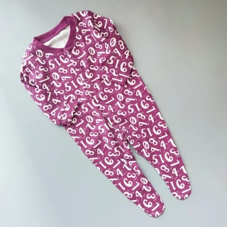 Overal s číslicemi vel. 62 fialový