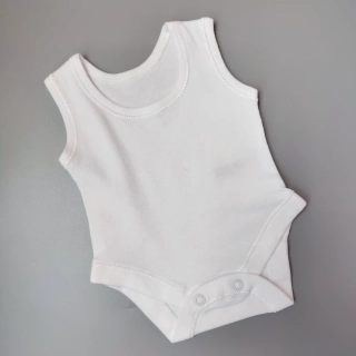 Tílkové body Nutmeg vel. 50 bílé