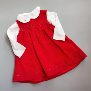 Souprava šatů a body The Little White Company vel. 74 