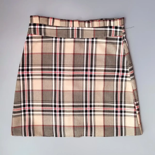 Sukně River Island vel. 146 béžová kostkovaná