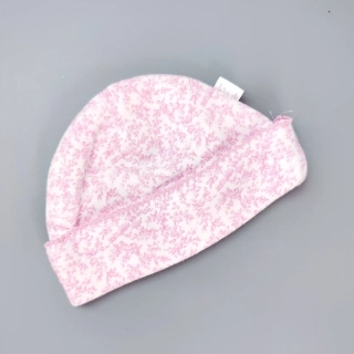 Bavlněná čepička Jojo mama bébé vel. Newborn růžová květovaná