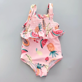 Plavky Primark vel. 74 světle růžové s ovocem