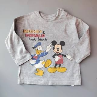 Tričko George Disney vel. 80 šedé Mickey & Donald
