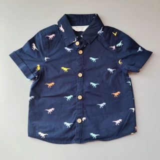 Košile s krátkým rukávem Primark vel. 74 navy dino