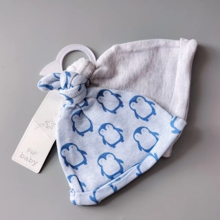 Set čepiček F&F vel. Newborn s tučňáčky